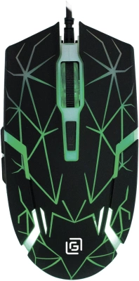 Мышь Оклик 701G черный оптическая 3600dpi USB для ноутбука 6but (1884623)