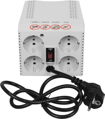 Стабилизатор напряжения Powercom TCA-3000 1500Вт 3000ВА белый