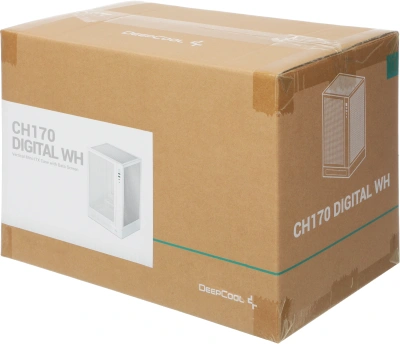 Корпус Deepcool CH170 Digital белый без БП miniITX 6x120mm 2xUSB3.0 audio bott PSU