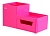 Органайзер настольный Deli EZ25140 Rio 4отд. 175x90x92мм розовый пластик