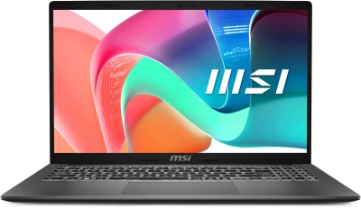 Ноутбук MSI Modern 15 F1MG-1071XRU Core 7 150U 16Gb SSD512Gb Intel Graphics 15.6" IPS FHD (1920x1080) FreeDOS grey WiFi BT Cam (9S7-15S111-1071)