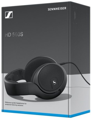 Наушники накладные Sennheiser HD 560S 3м черный проводные оголовье (509144)