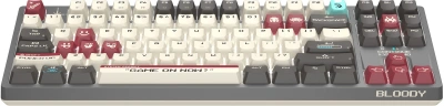 Клавиатура A4Tech S87 Pixels механическая серый/белый USB for gamer LED кабель 1.8м