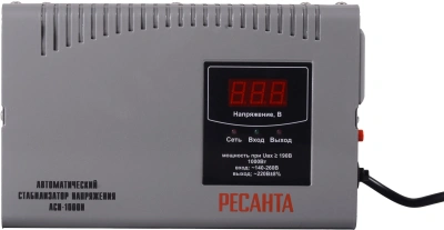 Стабилизатор напряжения Ресанта АСН-1000 Н однофазный серый (63/6/64)