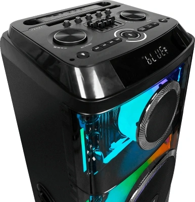 Колонка порт. Ural Молот 216 черный/черный 3000W 1.1 BT/3.5Jack/USB-C 15м 9000mAh (УРАЛ МОЛОТ 216)