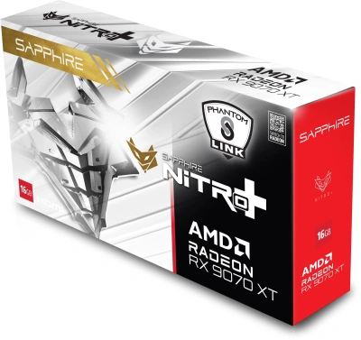 Видеокарта Sapphire PCI-E 5.0 11348-09-20G NITRO+AMD RADEON RX 9070 XT GAMING OC 16GB PHANTOMLINK POLAR LITE AMD Radeon RX 9070XT 16Gb 256bit GDDR6 2520/20000 HDMIx2 DPx2 HDCP Ret