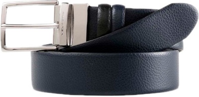 Ремень мужской Piquadro Modus CU4209MO/NBLU 125х3.5см черный/темно-синий натур.кожа