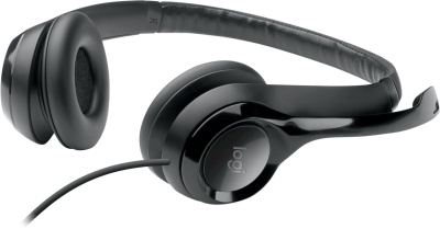 Наушники с микрофоном Logitech H390 черный/серый 1.9м накладные USB оголовье (981-000803)