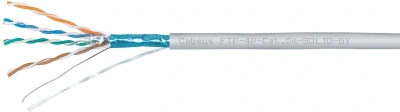 Кабель информационный Cabeus FTP-4P-CAT.5E-SOLID-GY кат.5E F/UTP 4 пары 24AWG PVC внутренний 305м серый