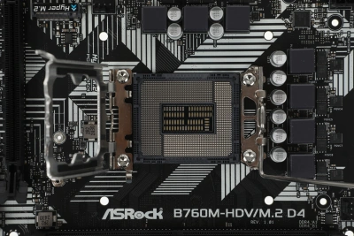 Материнская плата Asrock B760M-HDV/M.2 D4 Soc-1700 Intel B760 2xDDR4 mATX AC`97 8ch(7.1) GbLAN RAID+VGA+HDMI+DP
