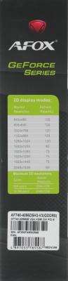 Видеокарта Afox PCI-E 3.0 AF740-4096D5H3-V3 NVIDIA GeForce GT 740 4Gb 128bit GDDR5 993/5000 DVIx1 HDMIx1 CRTx1 HDCP Ret