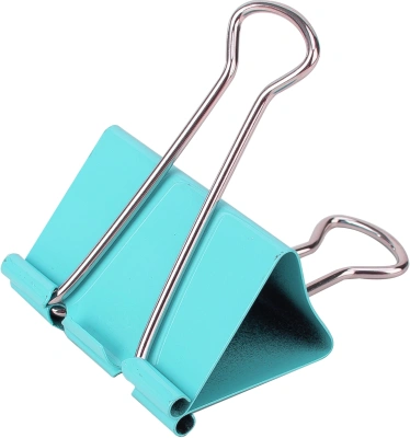 Зажимы Deli E8552A металл 41мм ассорти (упак.:24шт) пластиковая коробка