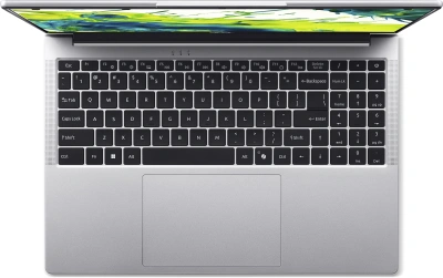 Ноутбук Acer Aspire Lite AL16-54P-763P Core i7 1355U 16Gb SSD512Gb Intel Graphics 16" IPS WUXGA (1920x1200) без ОС silver WiFi BT Cam 5100mAh (NX.DK6CD.004)