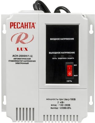 Стабилизатор напряжения Ресанта АСН-2000Н/1-Ц 2кВА однофазный серый (63/6/15)