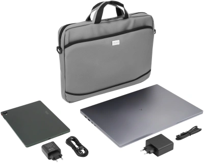 Сумка для ноутбука 15.6" Digma R-212 серый/черный полиэстер (R212GBK)