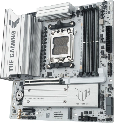 Материнская плата Asus TUF GAMING B850M-PLUS WIFI7 W Socket AM5 AMD B850 4xDDR5 mATX AC`97 8ch(7.1) 2.5Gg RAID+HDMI+DP