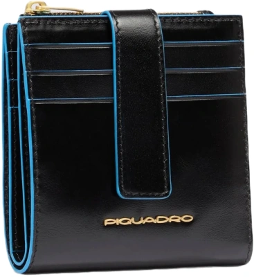 Чехол для кредитных карт Piquadro Blue Square PP6843B2R/N черный натур.кожа