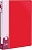 Папка на 2-х кольцах Бюрократ -0818/2RRED A4 пластик 0.7мм кор.18мм внутр. с вставкой красный