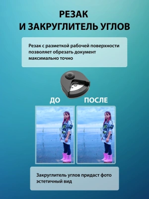 Ламинатор Cactus CS-LAB-F1 черный A4 (70-125мкм) 25см/мин (2вал.) хол.лам. лам.фото