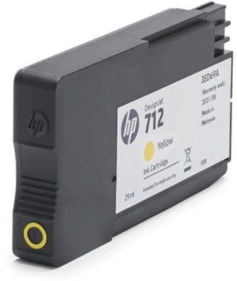 Картридж струйный HP 712 3ED69A желтый (29мл) для HP DJ Т230/630