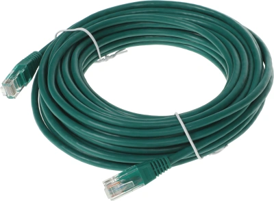 Патч-корд Lanmaster TWT-45-45-10-GN UTP RJ-45 вил.-вилка RJ-45 кат.5E 10м зеленый ПВХ (уп.:1шт)