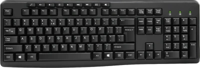 Клавиатура Оклик 305M черный USB Multimedia (1659987) кабель 1.6м