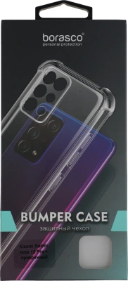 Чехол (клип-кейс) BoraSCO для Xiaomi Redmi Note 13 Pro + Bumper Case прозрачный (73004)