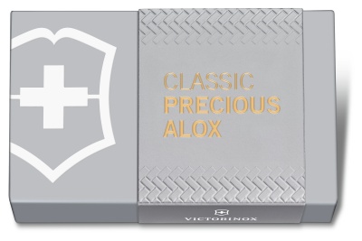 Нож перочинный Victorinox Classic Precious Alox (0.6221.408G) 58мм 5функц. золотистый подар.коробка