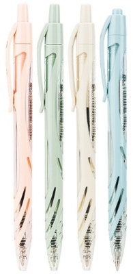 Ручка шариков. автоматическая Deli EQ70-BK ассорти d=0.7мм черн. черн. 1стерж.