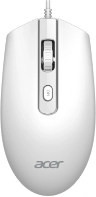 Клавиатура + мышь Acer OCC504 клав:белый мышь:белый USB Multimedia (ZL.ACC11.00N)