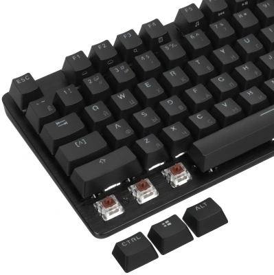 Клавиатура Logitech G412 TKL механическая черный USB for gamer LED (920-010449) кабель 1.8м