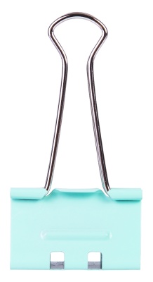 Зажимы Deli E8555S металл 19мм ассорти (упак.:40шт) пластиковая туба