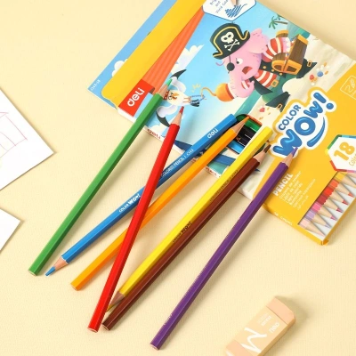 Карандаши цв. Deli EC143-18 Colorwow дерево 18цв.
