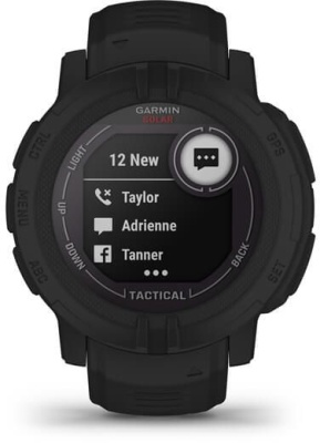 Смарт-часы Garmin Instinct 2 Solar 45мм 0.9" AMOLED корп.черный рем.черный (010-02627-03)