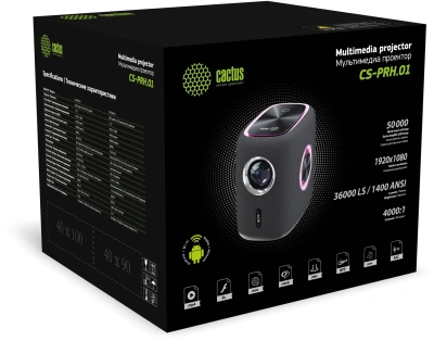 Проектор Cactus CS-PRH.01B.WUXGA-A 2LCD 36000Lm LS 1400Lm ANSI (1920x1080) 4000:1 ресурс лампы:50000часов 2xUSB typeA 2xHDMI 4кг