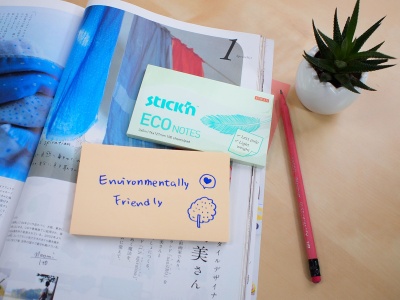 Блок самоклеящийся бумажный Stick`n ECO 21746 76x76мм 100лист. 60г/м2 пастель розовый