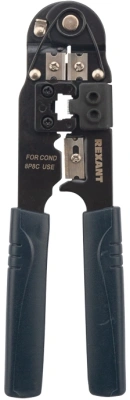 Инструмент обжимной Rexant HT-210N 12-3451 для RJ-45 черный