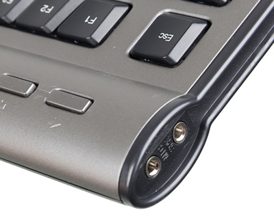 Клавиатура A4Tech KLS-7MUU серебристый/черный USB slim Multimedia (KLS-7MUU USB) кабель 1.5м