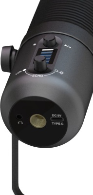 Микрофон проводной Оклик SM-400G 2м черный