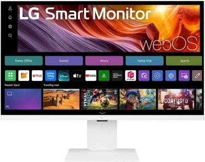 Монитор LG 31.5" UltraFine 32U830SA-W белый IPS LED 16:9 HDMI M/M матовая HAS 1000:1 400cd 178гр/178гр 3840x2160 60Hz 4K USB 7.7кг