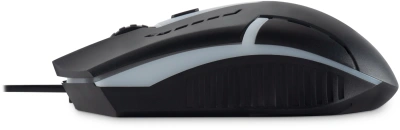 Мышь Оклик 398G черный оптическая 2400dpi USB для ноутбука 4but (1431665)