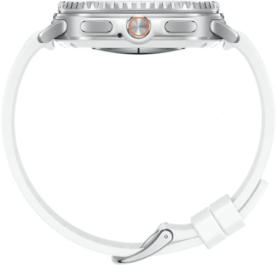 Смарт-часы Samsung Galaxy Watch 8 Classic LTE 46мм 1.34" Super AMOLED корп.серебристый рем.белый (SM-L505FZWACAU)