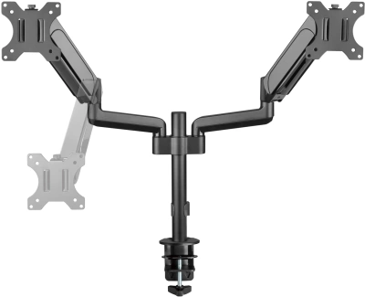 Кронштейн для мониторов ЖК Digma D-MM202D черный 17"-32" макс.9кг крепление к столешнице поворот и наклон