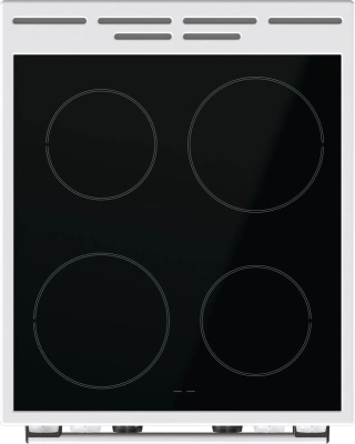 Плита Электрическая Gorenje GEC5C42WG белый стеклокерамика (без крышки)