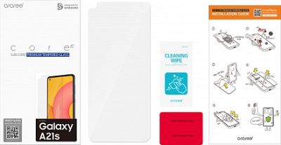Защитное стекло для экрана Samsung araree by KDLAB для Samsung Galaxy A21s прозрачная 1шт. (GP-TTA217KDATR)