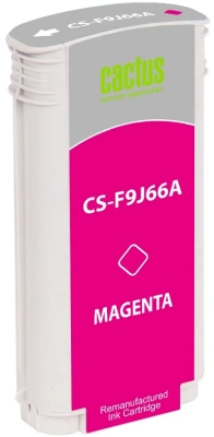 Картридж струйный Cactus CS-F9J66A 728XL пурпурный (130мл) для HP DJ T730/T830 с чипом