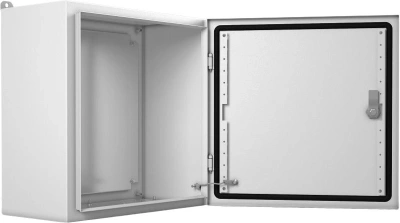 Шкаф электротехнический Elbox EMW-300.400.210-1-IP66 потол.пан. пан.основ. монтаж.пан. одноствор. настенный 300мм 400мм 210мм 195мм IP66 IK10 несъемн.бок.пан. 50кг серый металл уличный всепогодный