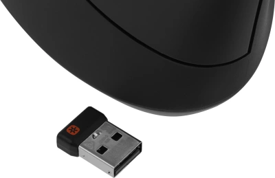 Мышь Logitech MX Vertical черный оптическая 4000dpi беспров. BT/Radio USB 4but (910-005451)