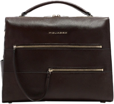 Деловая сумка Piquadro Patricia CA6774W140/M с отделением для ноутбука 14" коричневая натур.кожа