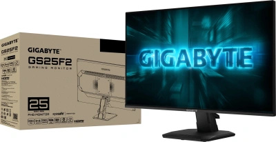 Монитор Gigabyte 24.5" GS25F2A черный IPS LED 16:9 HDMI M/M матовая 1000:1 300cd 178гр/178гр 1920x1080 240Hz DP FHD 3.11кг